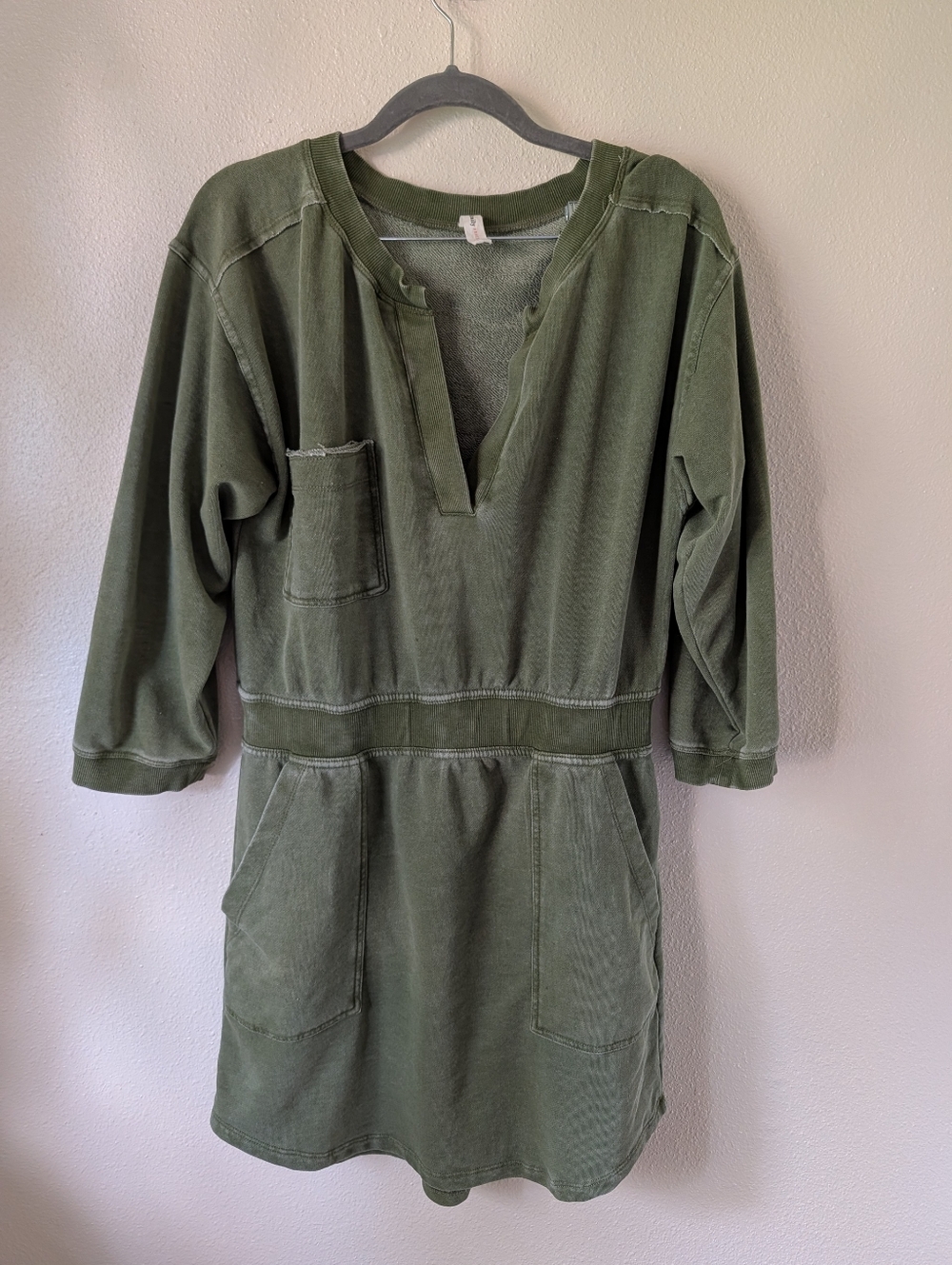 Daily Practice by Anthropologie Utility Mini Dress In Green